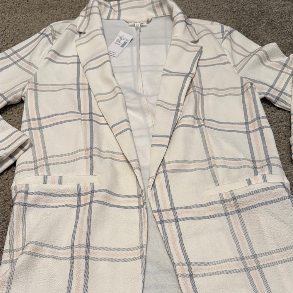 Stylish Plaid Women's Jacket